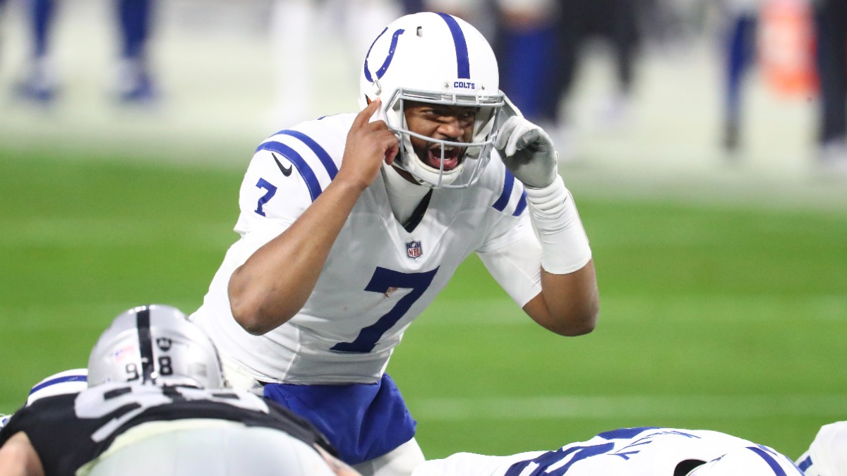 Indianapolis Colts quarterback Jacoby Brissett