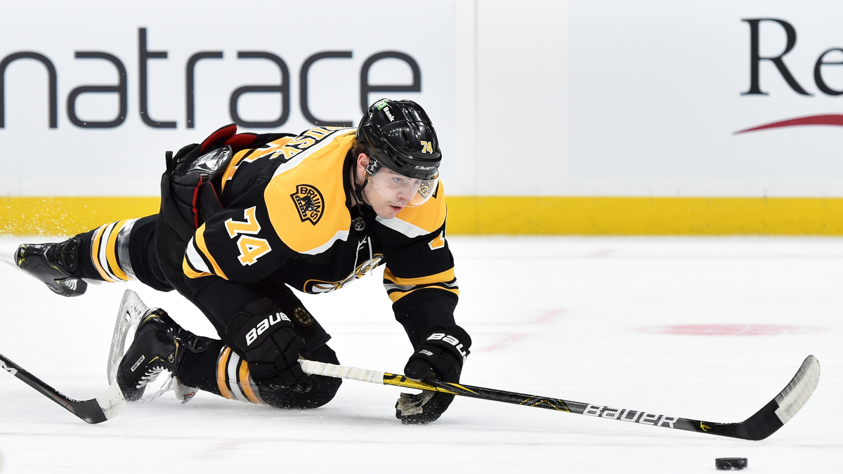 Boston Bruins winger Jake DeBrusk