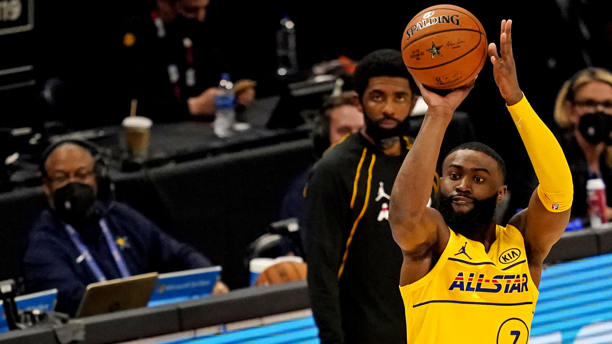 Team LeBron guard Jaylen Brown