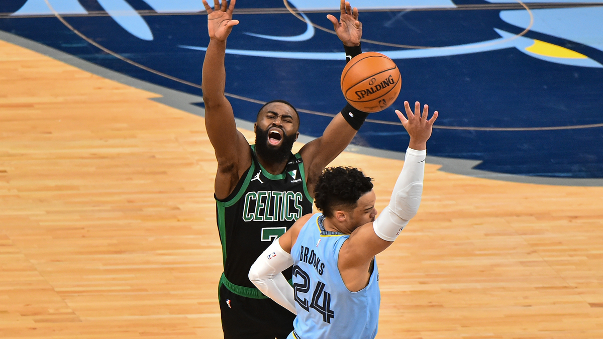 Boston Celtics guard Jaylen Brown