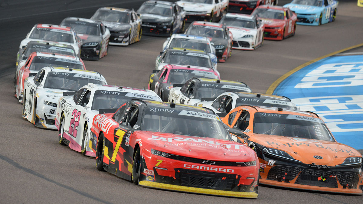 NASCAR drivers Daniel Hemric and Noah Gragson