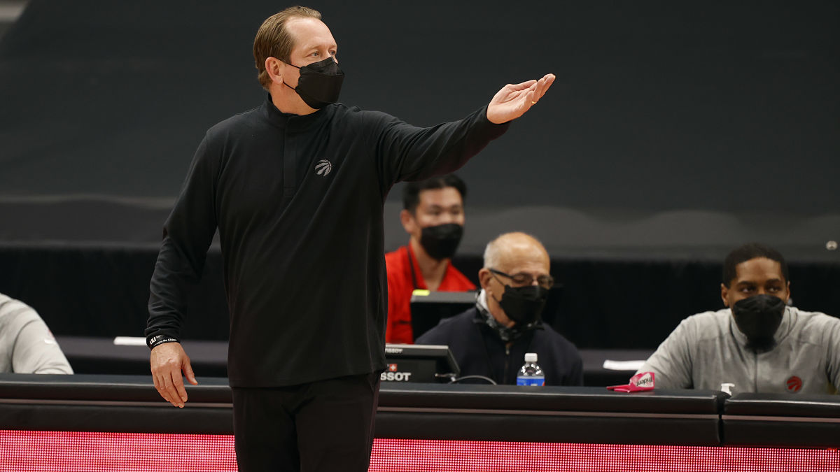 Toronto Raptors her coach Nick Nurse