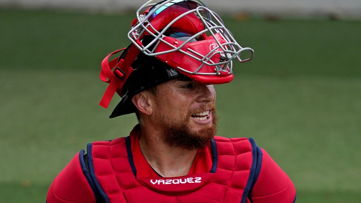 Boston Red Sox catcher Christian Vazquez