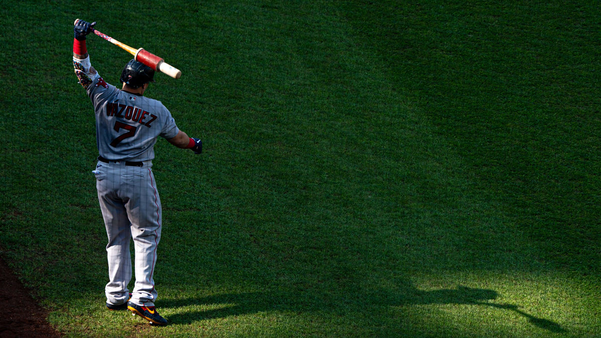 Boston Red Sox catcher Christian Vazquez
