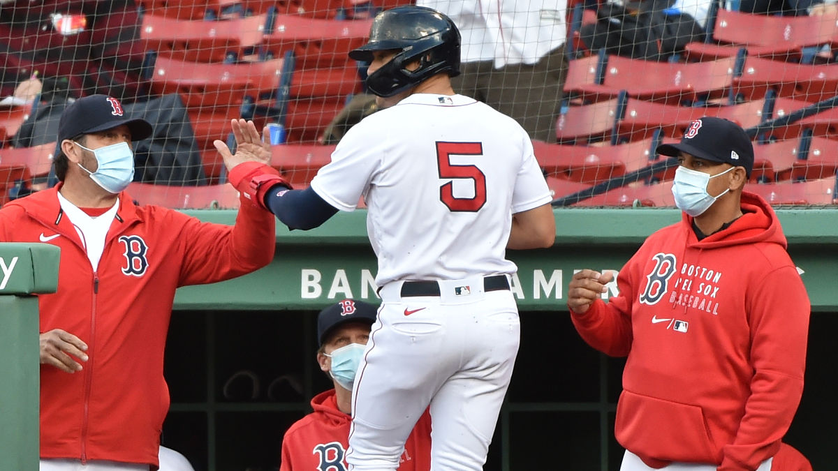 Boston Red Sox infielder/outfielder Enrique Hernandez