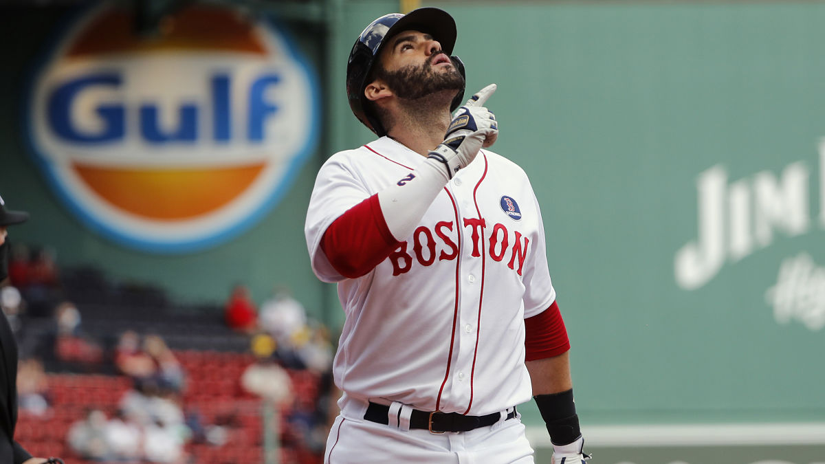 Boston Red Sox designated hitter J.D. Martinez