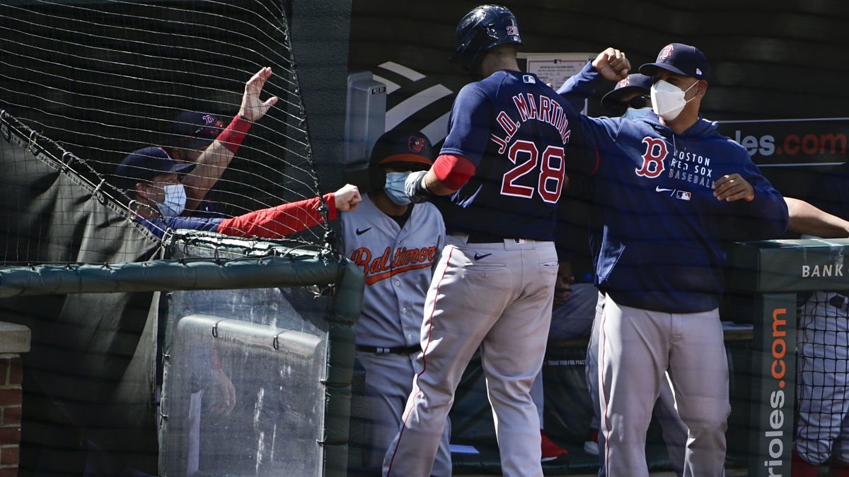 Boston Red Sox designated hitter J.D. Martinez