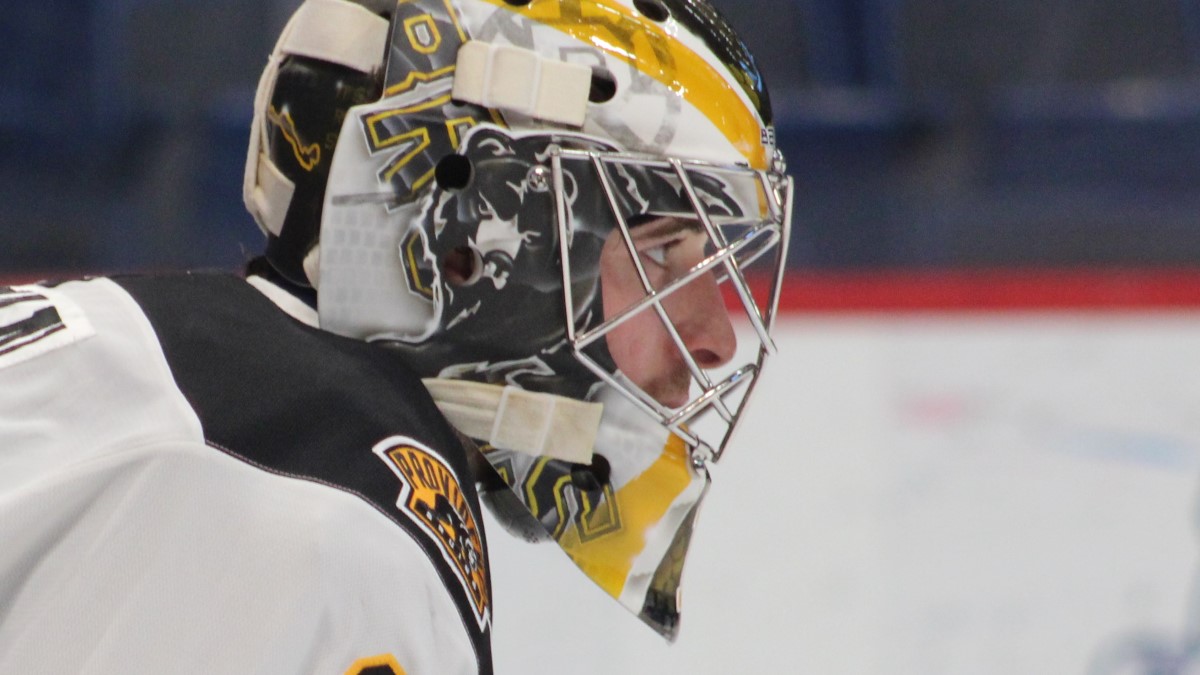 Providence Bruins goalie Jeremy Swayman