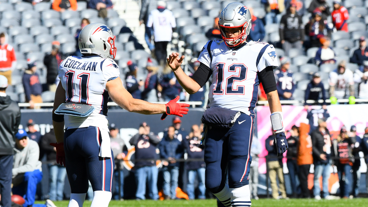 Former New England Patriots Wide Receiver Julian Edelman And Tampa Bay Buccaneers Quarterback Tom Brady