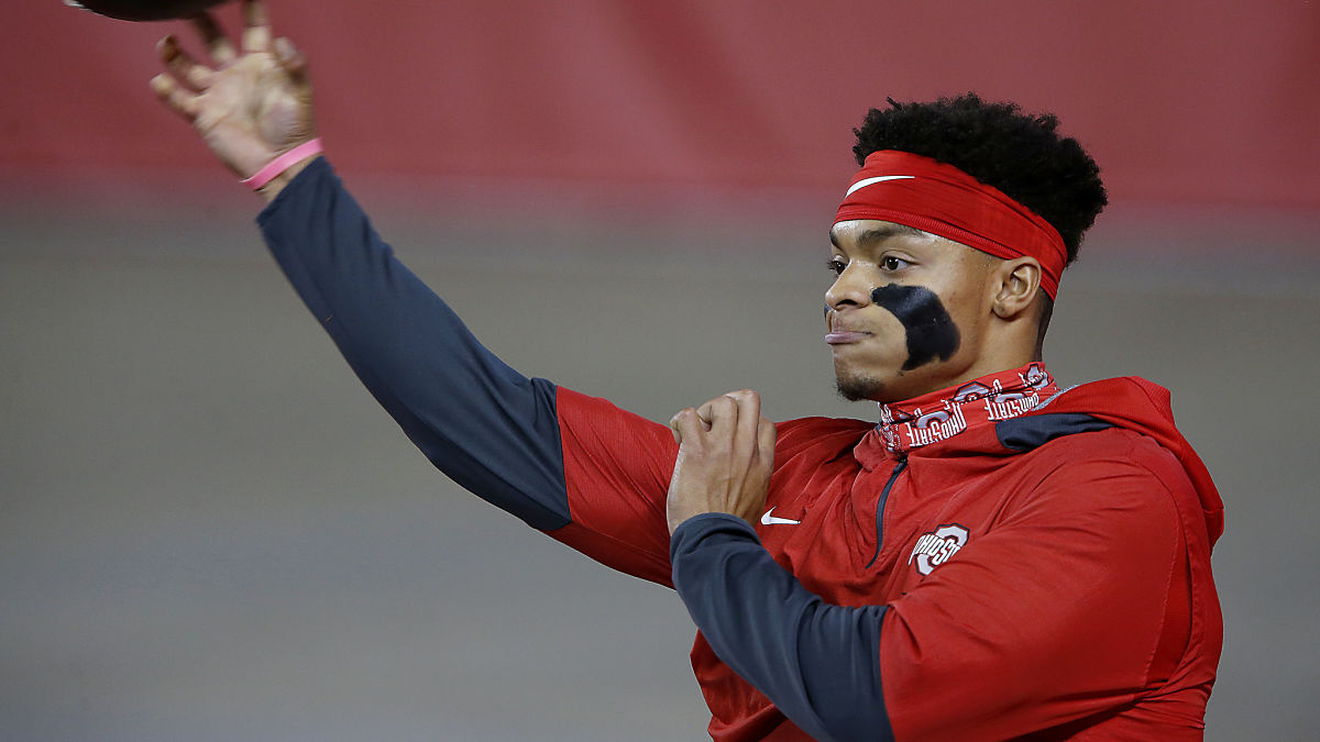 Ohio State quarterback Justin Fields