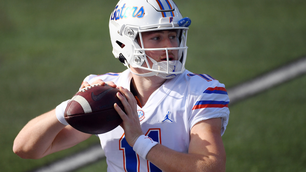 Florida NFL Draft prospect and potential Patriots quarterback Kyle Trask