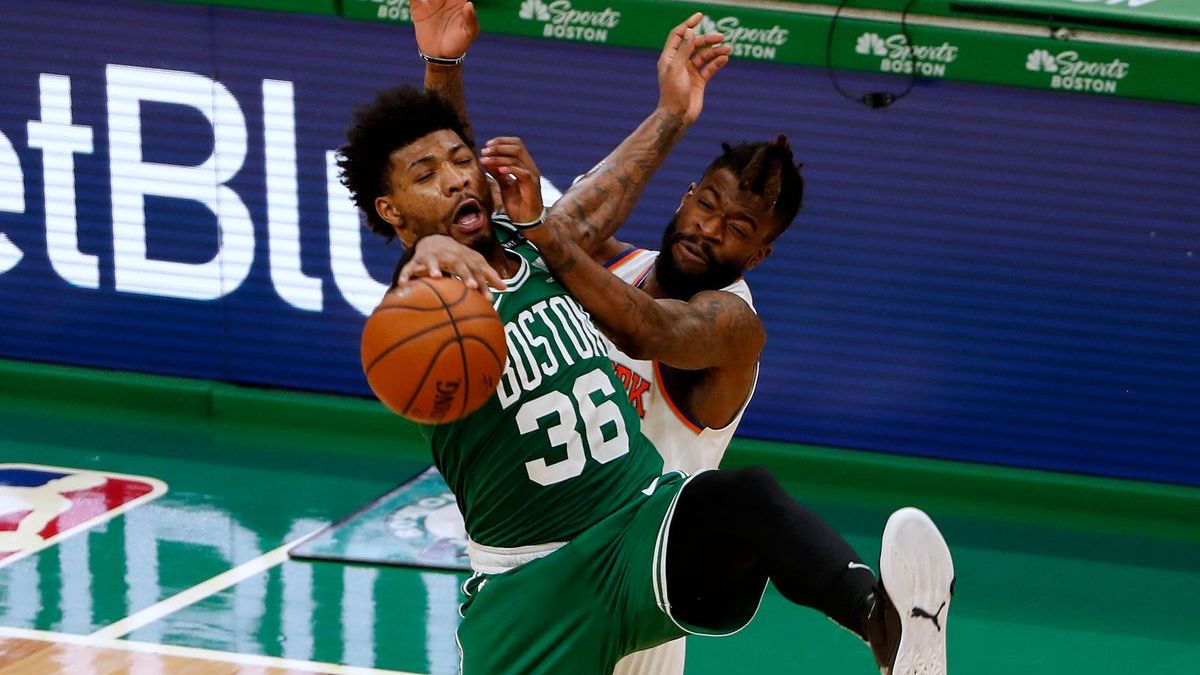 Boston Celtics point guard Marcus Smart