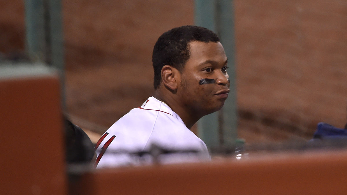 Boston Red Sox third baseman Rafael Devers