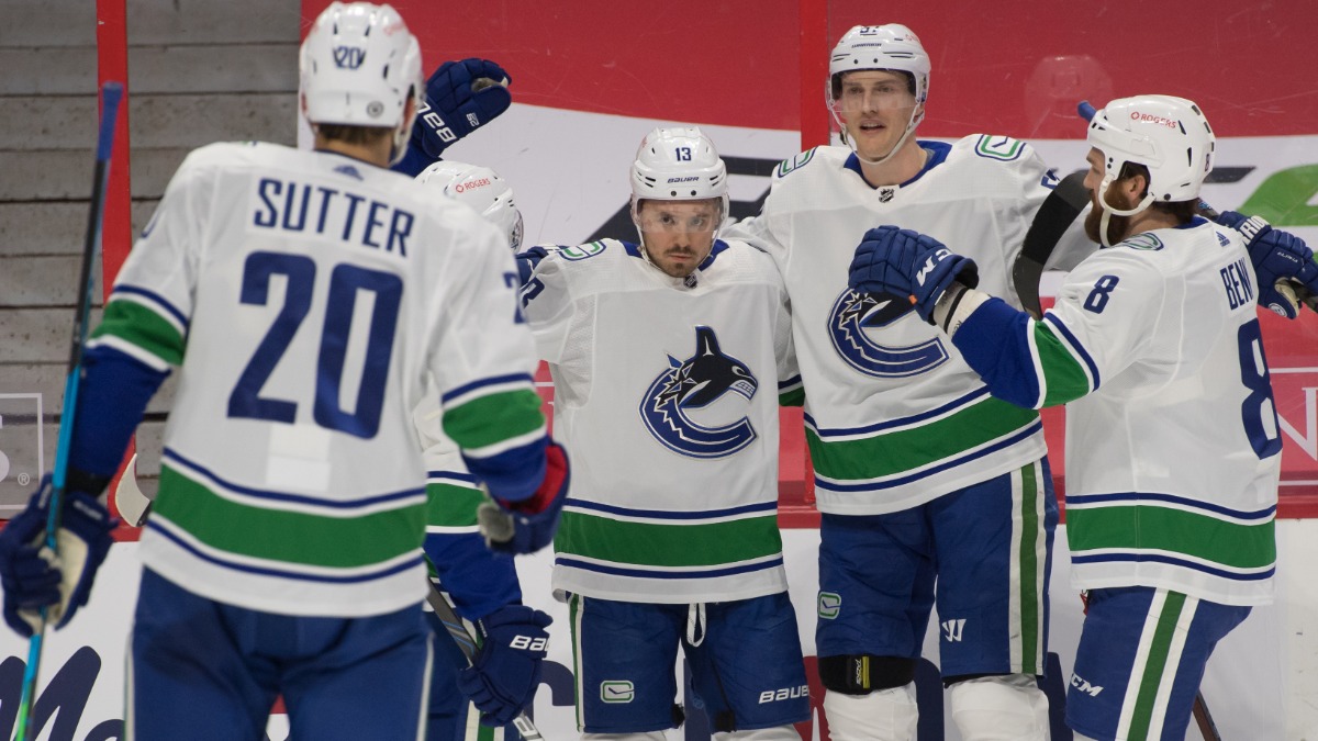 Vancouver Canucks center Jayce Hawryluk