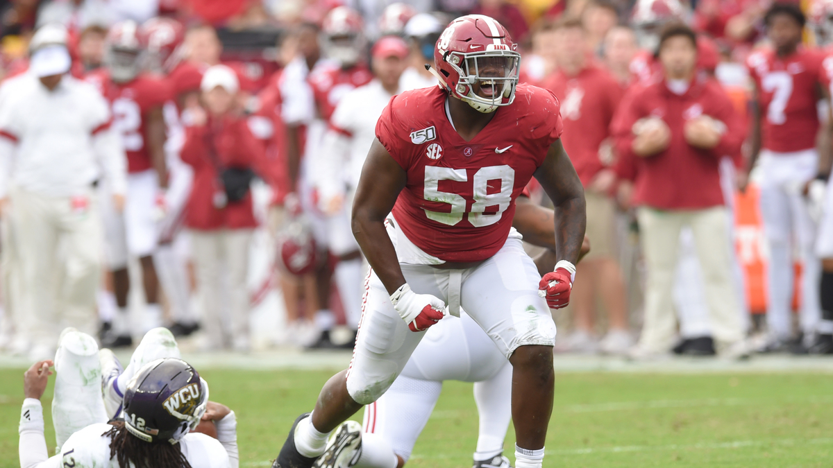 New England Patriots defensive lineman Christian Barmore