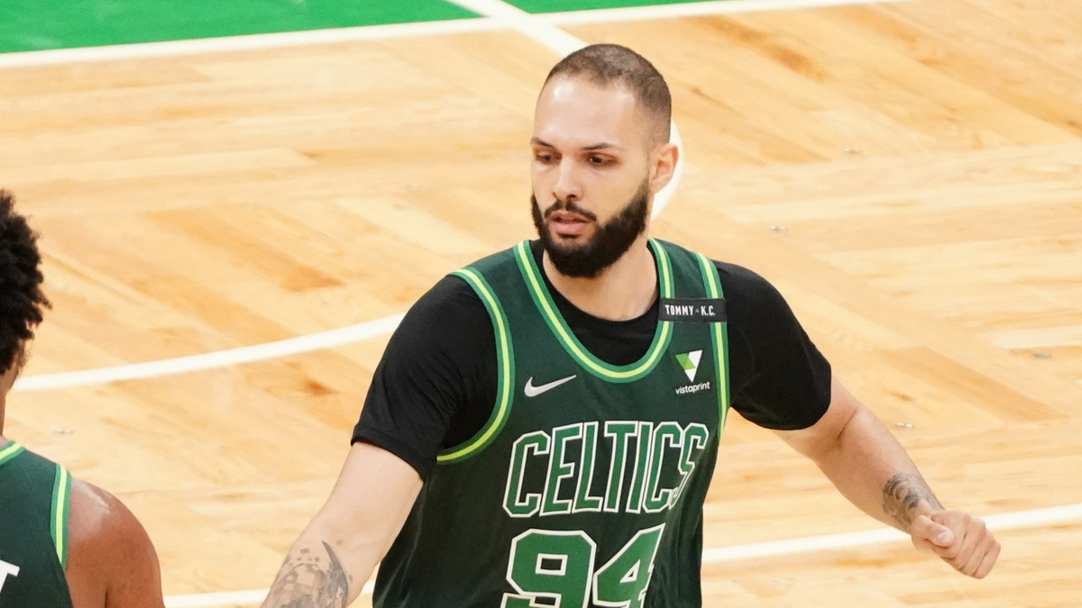 Boston Celtics guard Evan Fournier