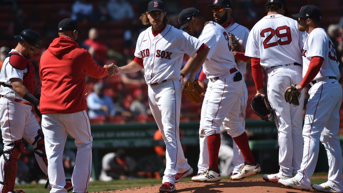 Boston Red Sox starting pitcher Garrett Richards