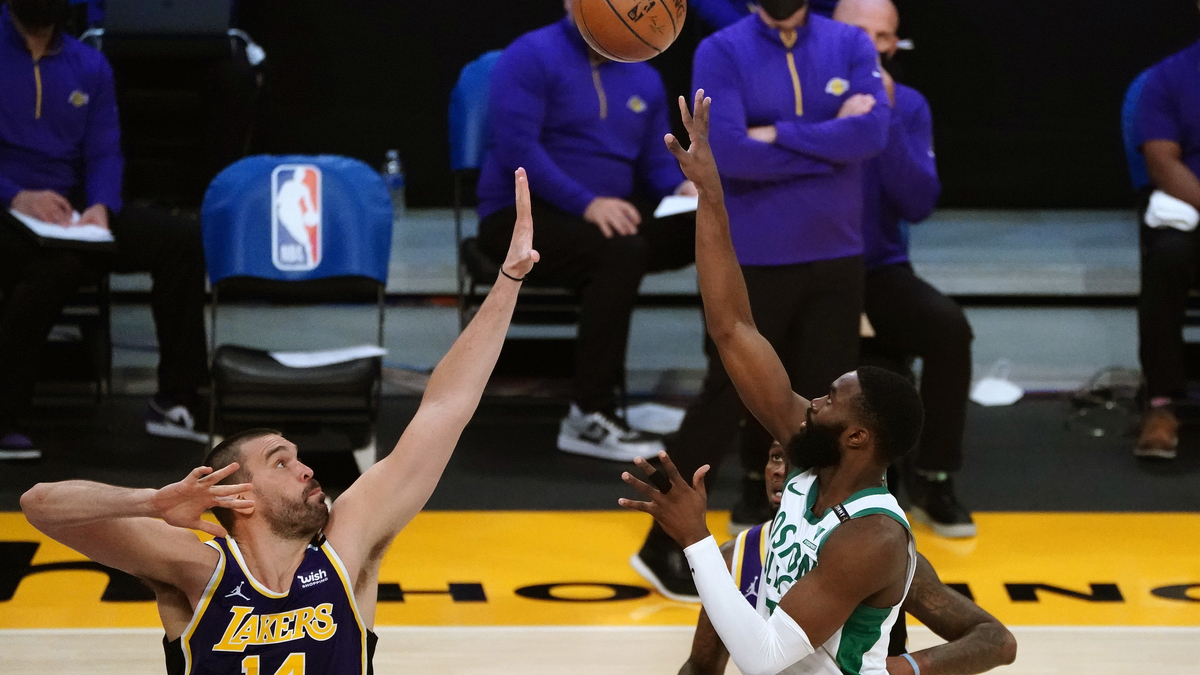 Boston Celtics guard Jaylen Brown