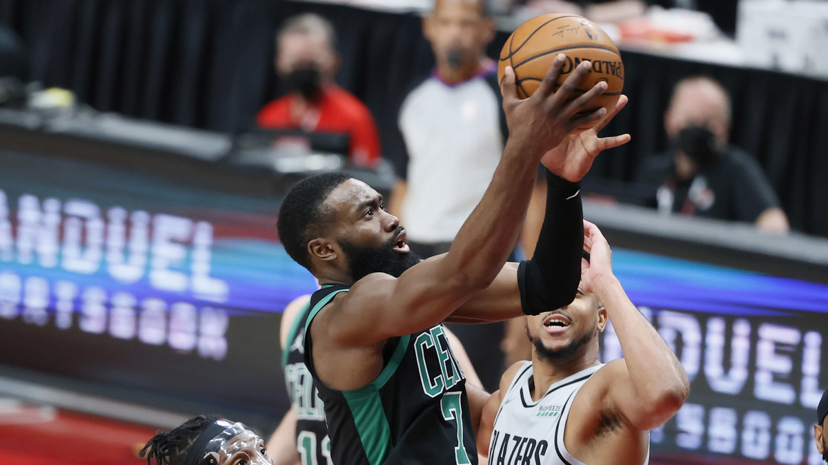 Boston Celtics shooting guard Jaylen Brown