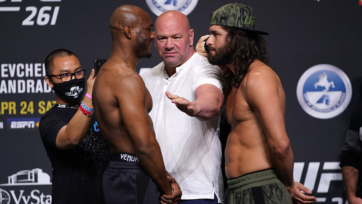 UFC fighters Jorge Masvidal and Kamaru Usman