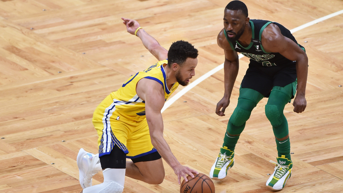 Golden State Warriors guard Stephen Curry, Boston Celtics guard Kemba Walker