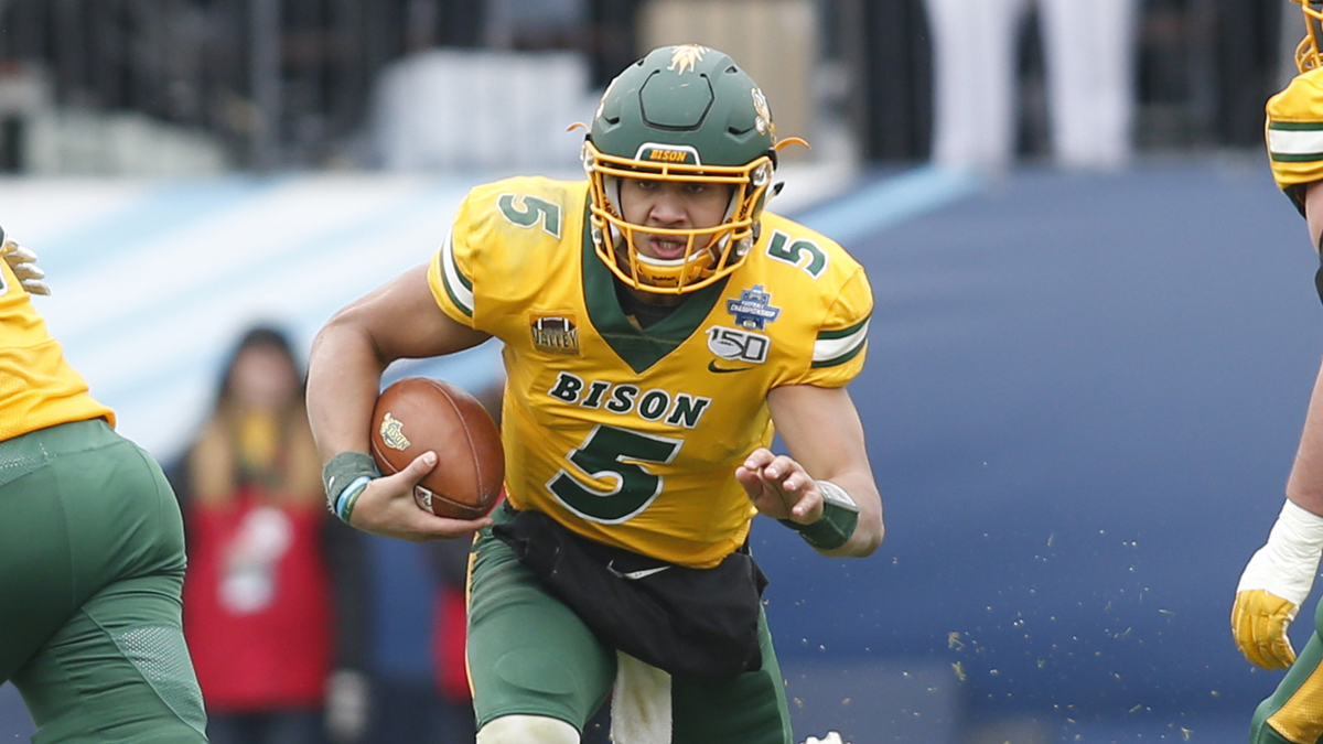 North Dakota State Bison quarterback Trey Lance