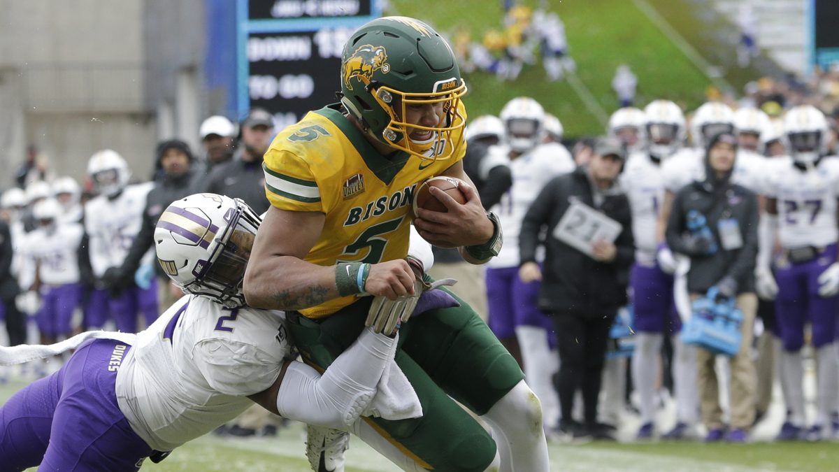 North Dakota State Bison quarterback Trey Lance