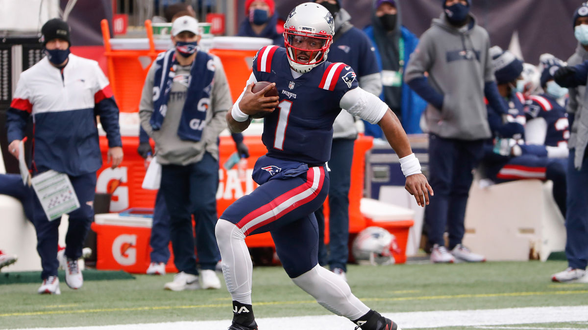 New England Patriots quarterback Cam Newton