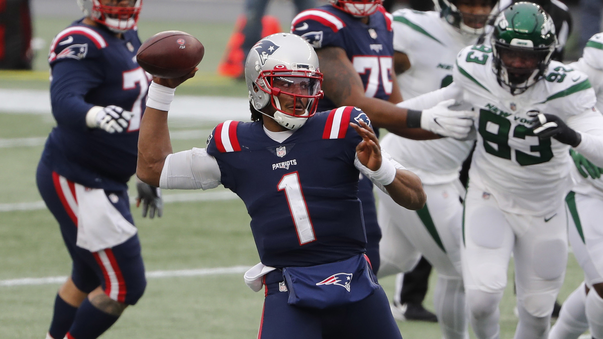 New England Patriots quarterback Cam Newton