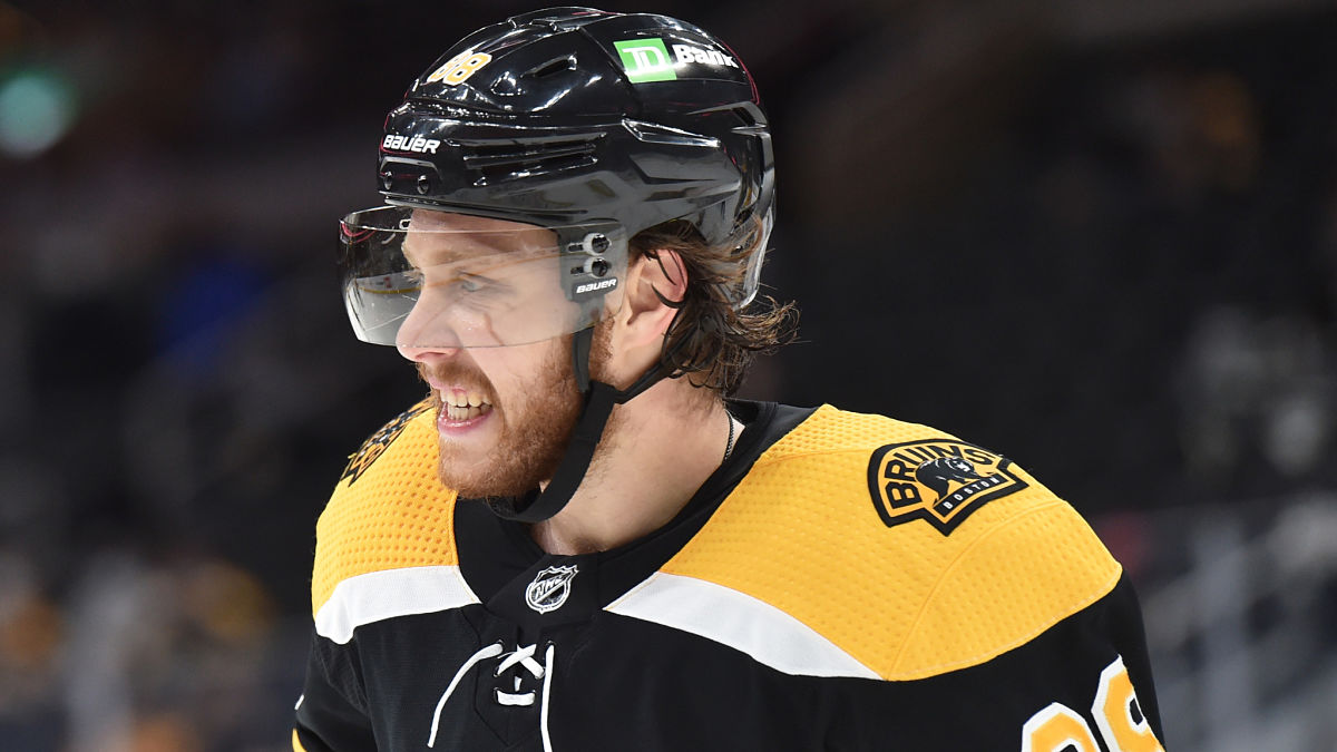 Boston Bruins winger David Pastrnak