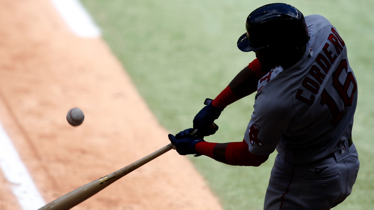 Boston Red Sox left fielder Franchy Cordero