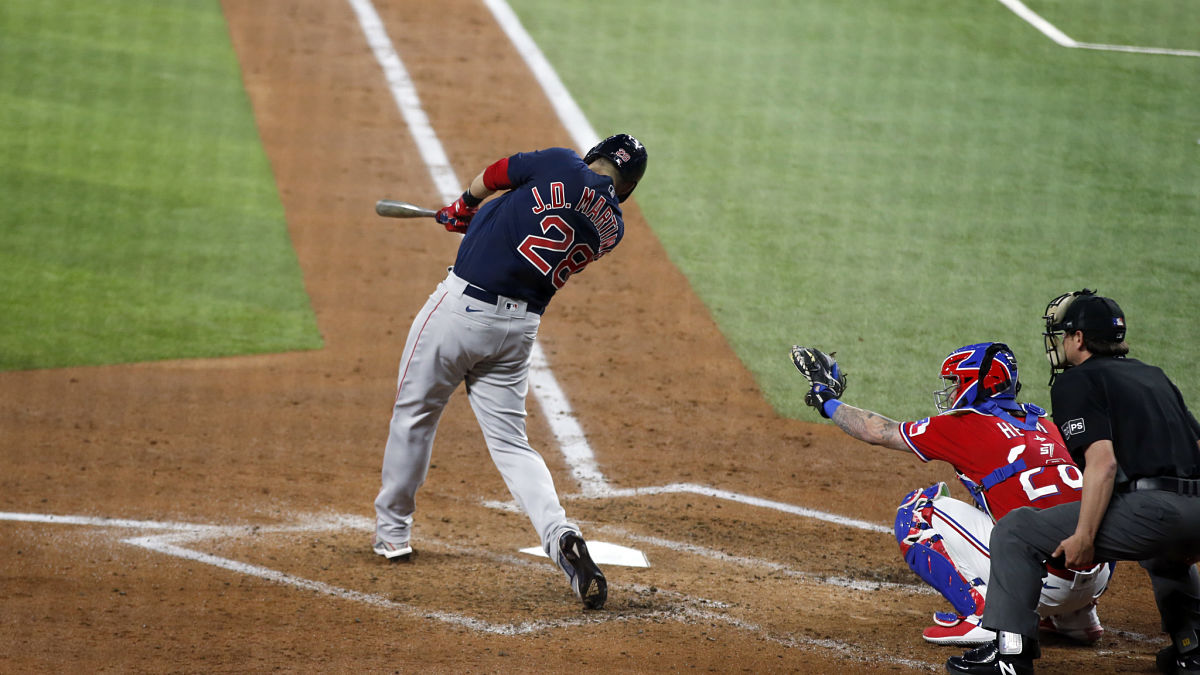 Boston Red Sox designated hitter J.D. Martinez