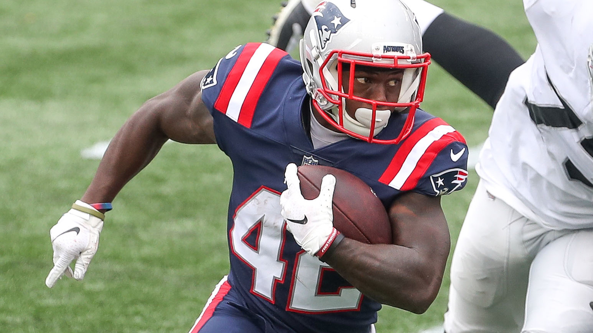 Patriots running back J.J. Taylor