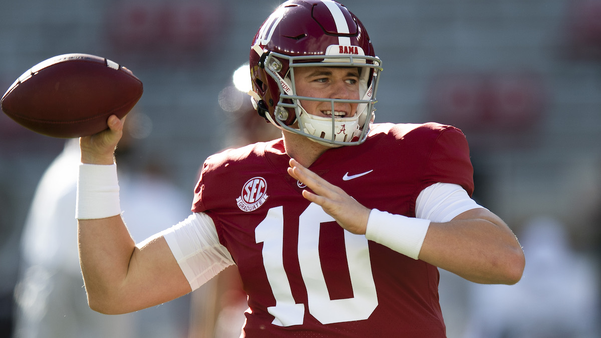 Alabama quarterback Mac Jones