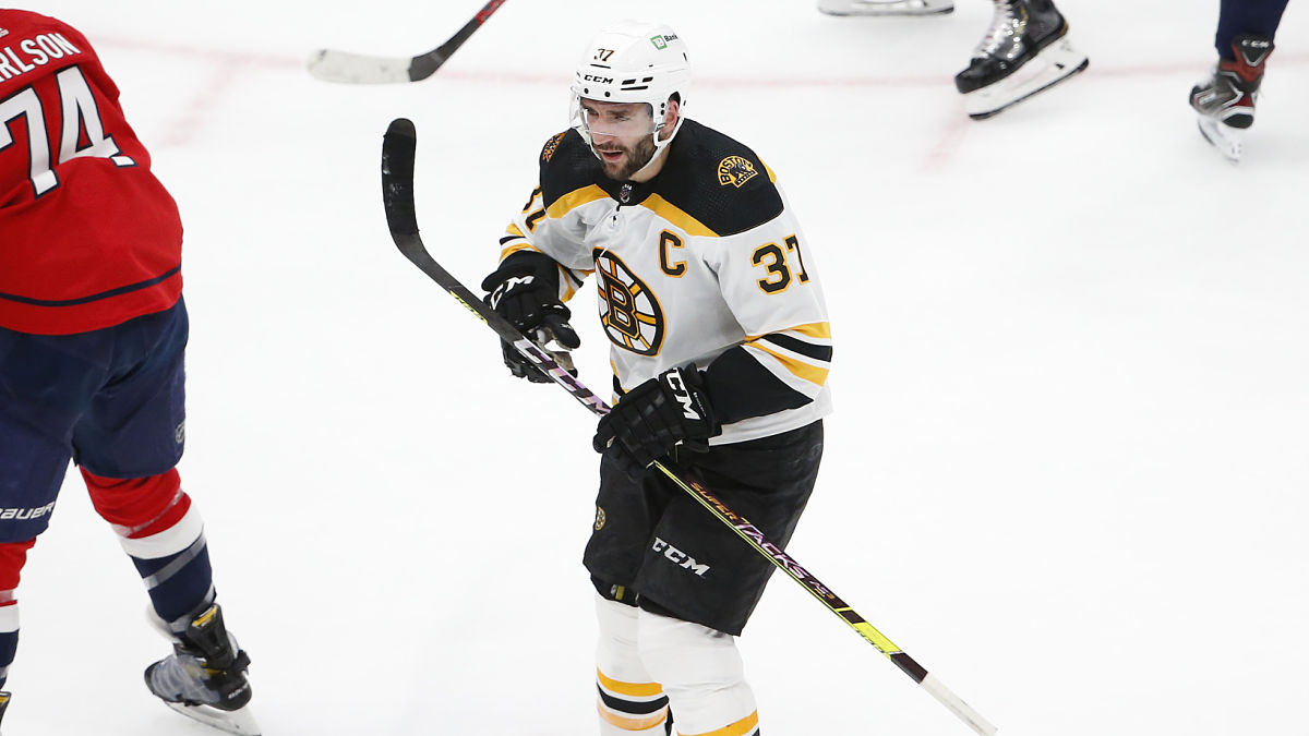 Boston Bruins captain Patrice Bergeron
