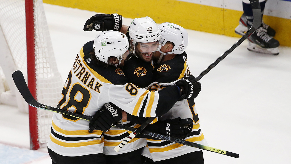 Boston Bruins forward Patrice Bergeron