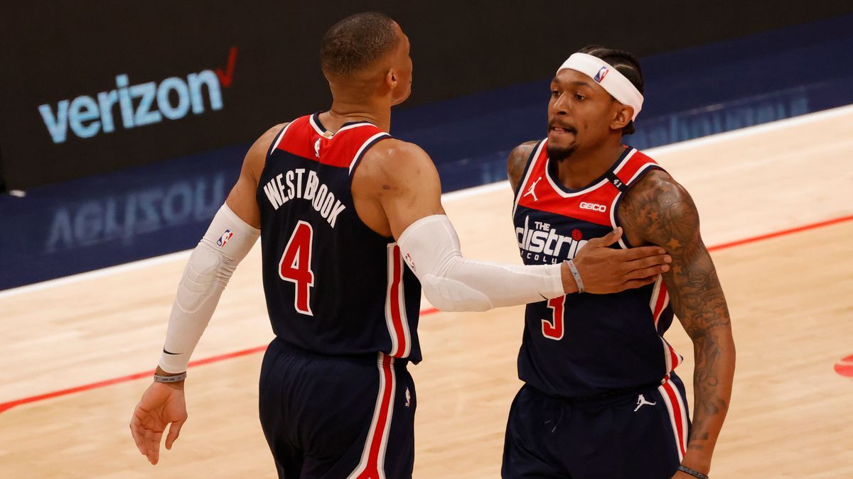 Washington Wizards guards Russell Westbrook, Bradley Beal