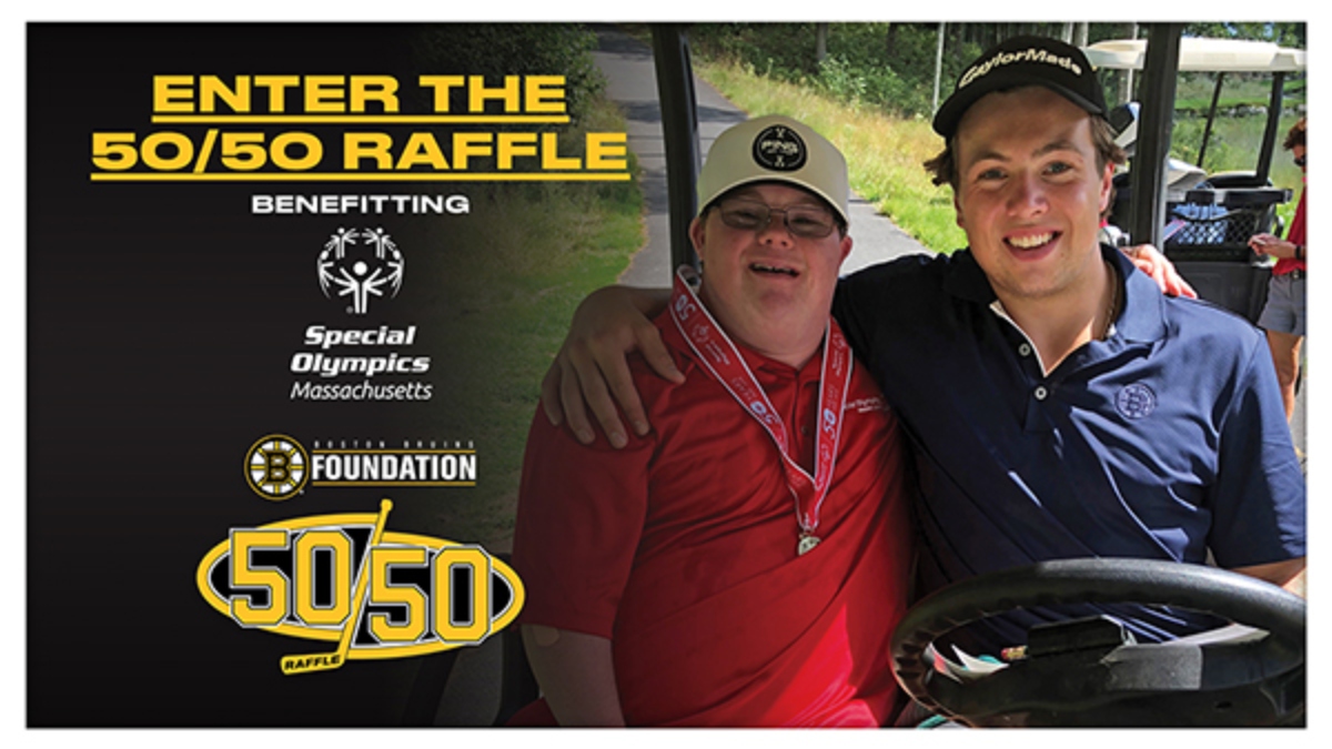 Bruins 50/50 raffle to benefit Special Olympics Massachusetts