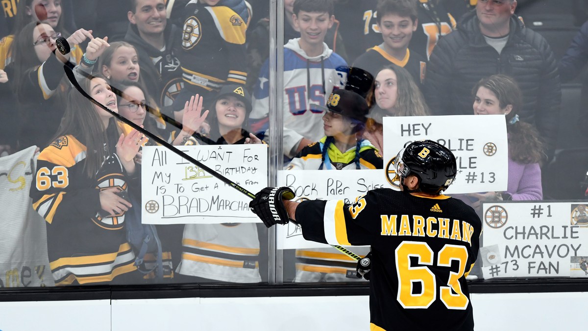 Boston Bruins left wing Brad Marchand