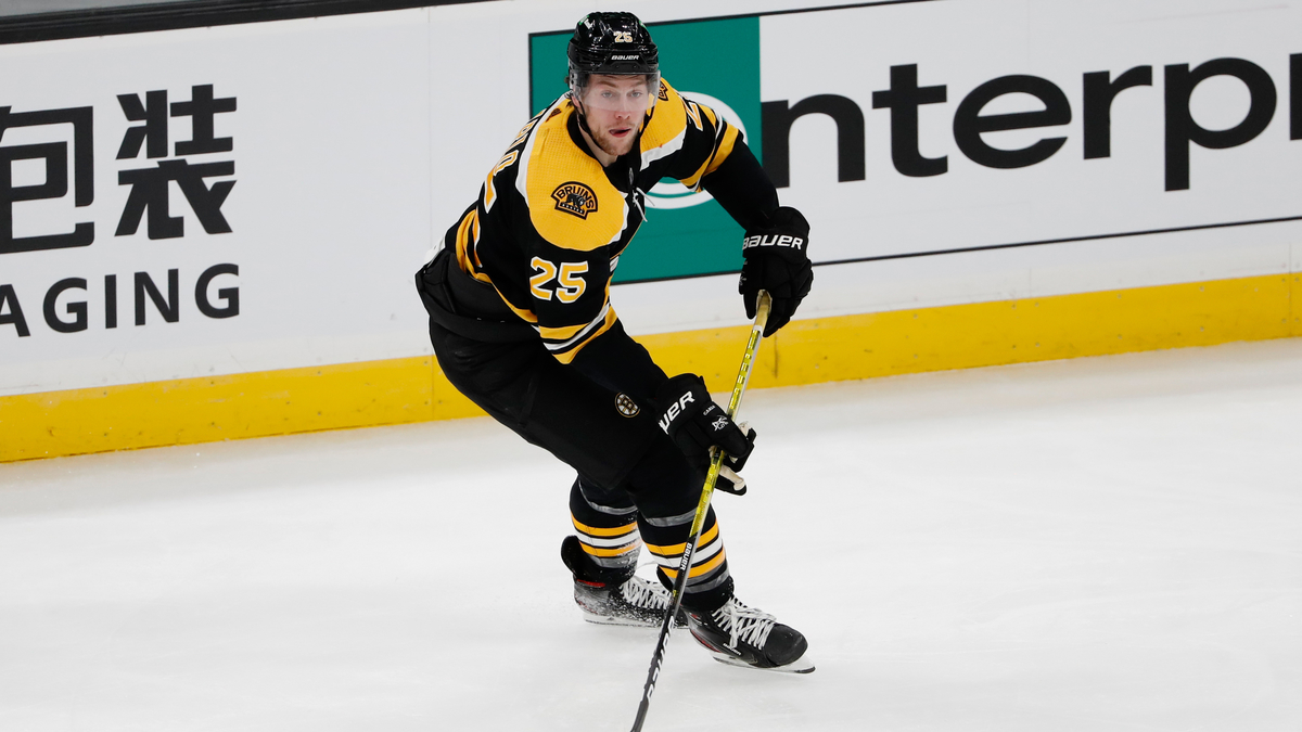 Boston Bruins defenseman Brandon Carlo