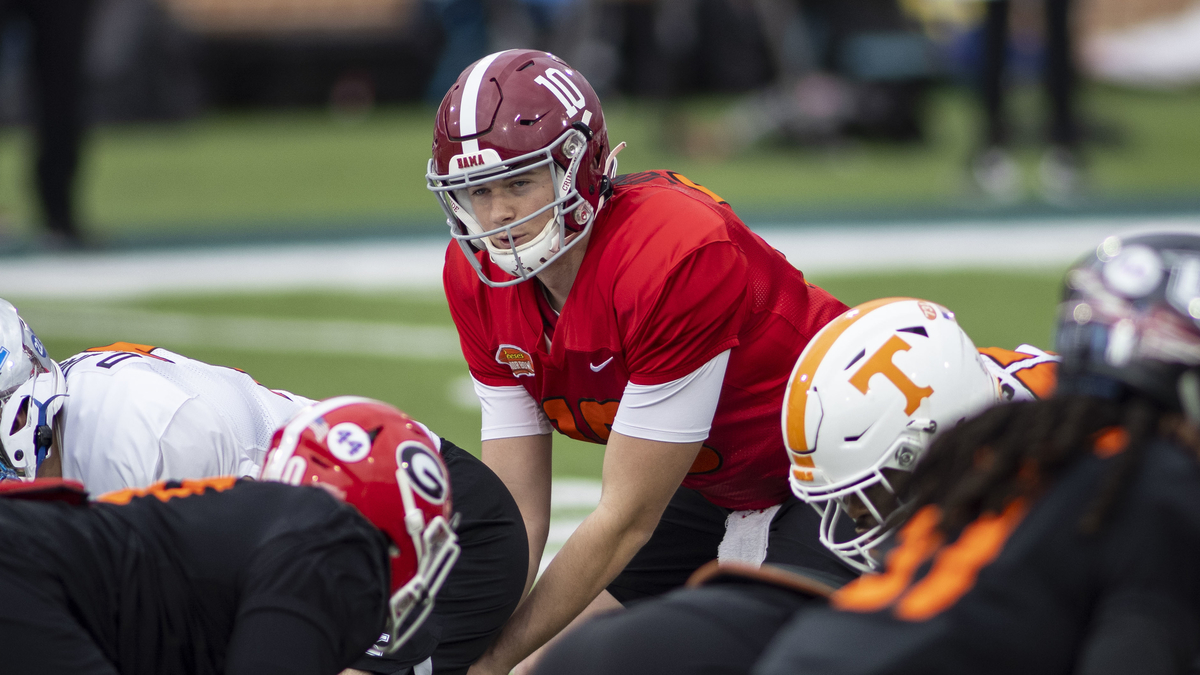 New England Patriots quarterback Mac Jones