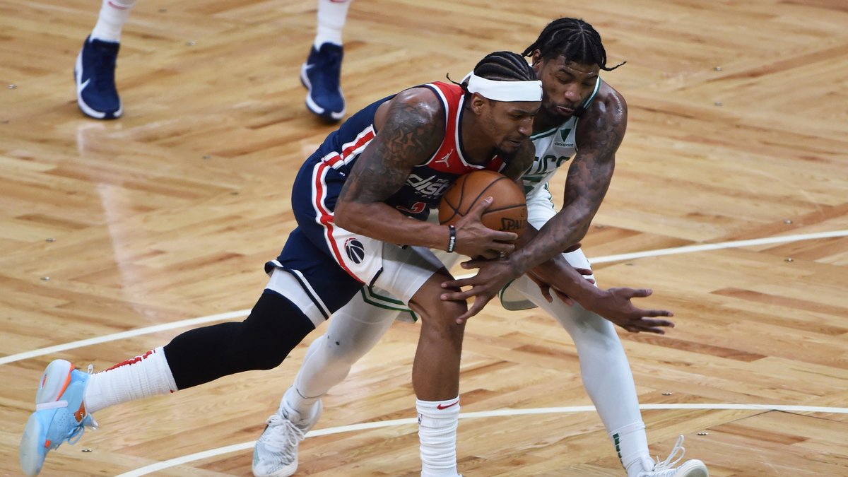 Washington Wizards guard Bradley Beal, Boston Celtics guard Marcus Smart