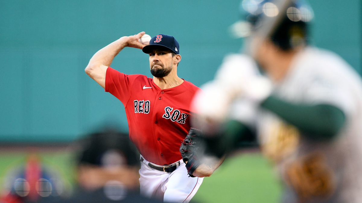 Boston Red Sox starting pitcher Nathan Eovaldi
