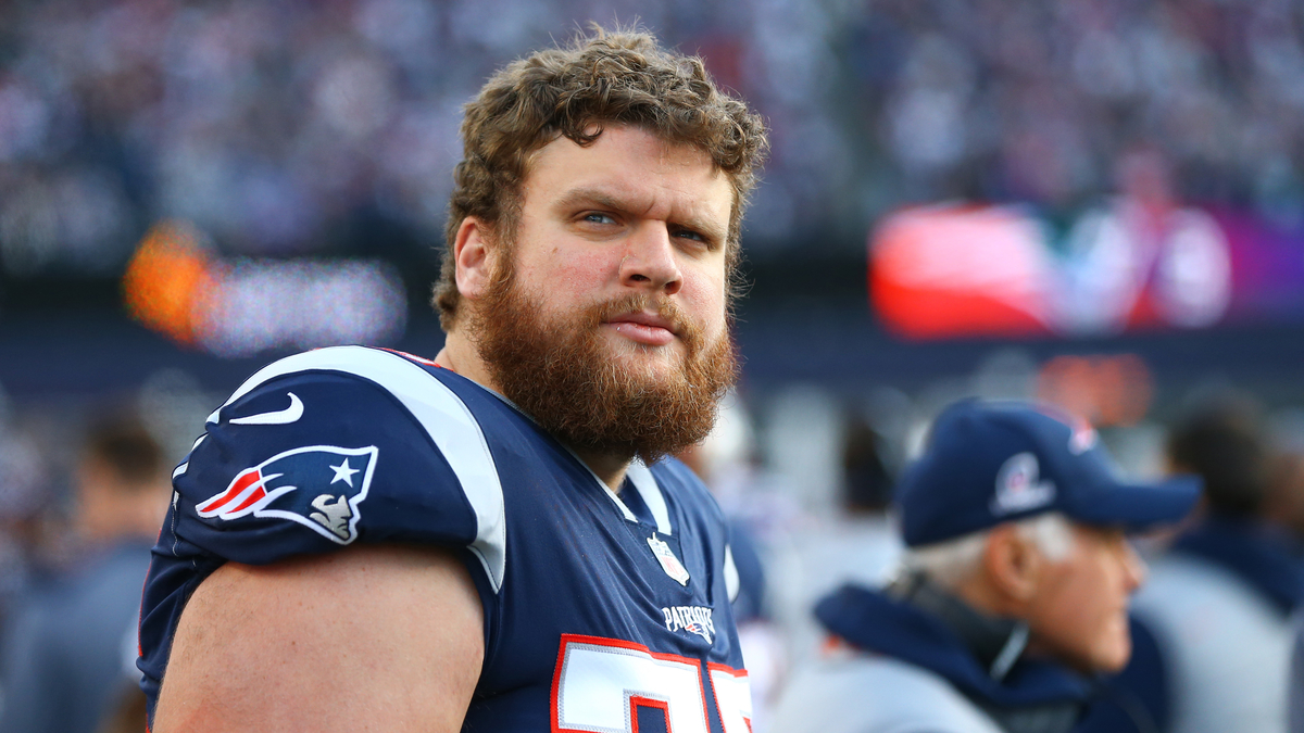 New England Patriots guard Ted Karras