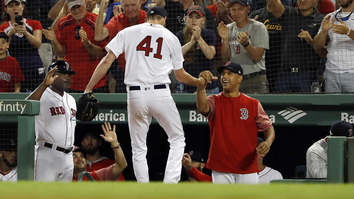 Boston Red Sox Pitcher Chris Sale And Manager Alex Cora