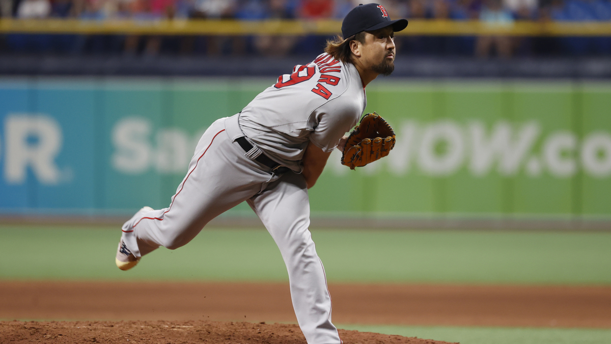 Boston Red Sox relief pitcher Hirokazu Sawamura