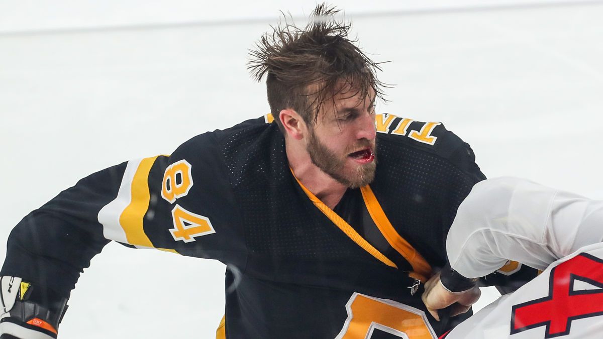 Boston Bruins defenseman Jarred Tinordi