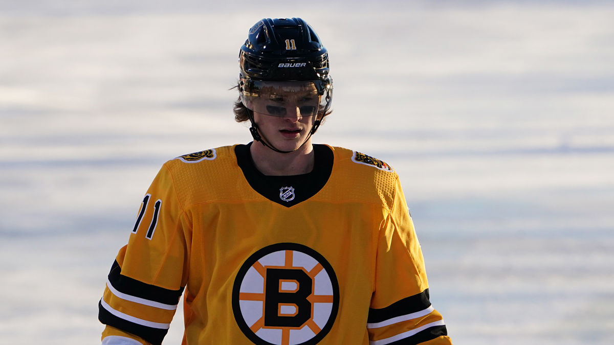 Boston Bruins forward Trent Frederic