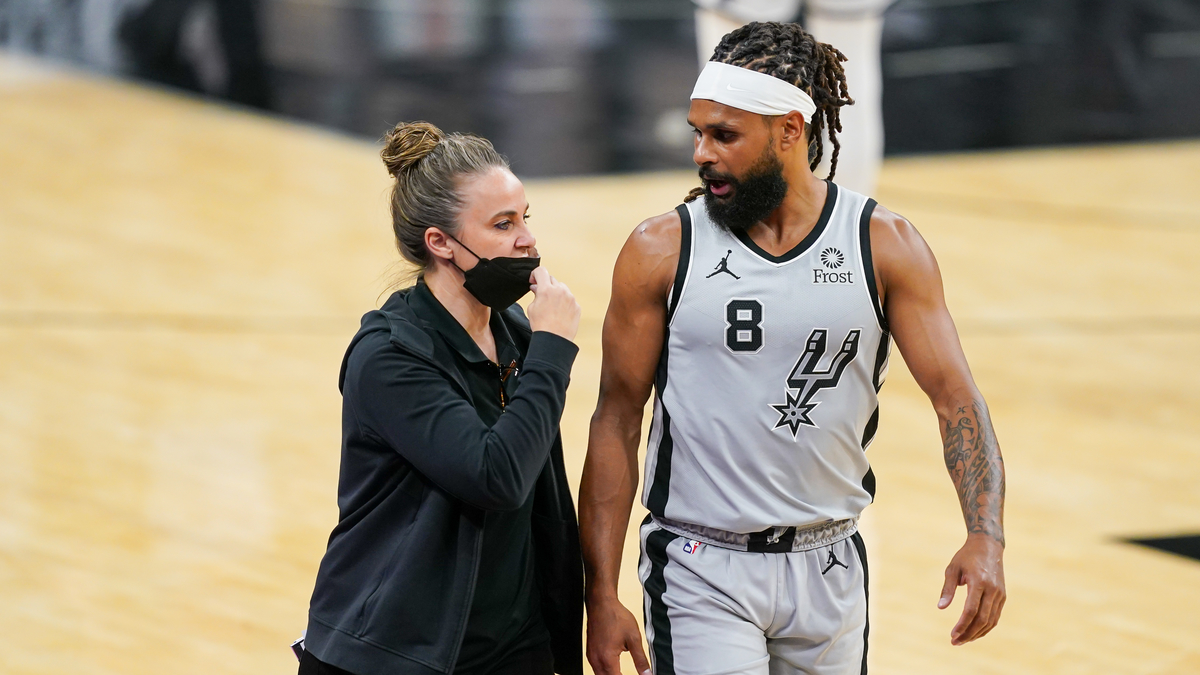San Antonio Spurs assistant coach Becky Hammon