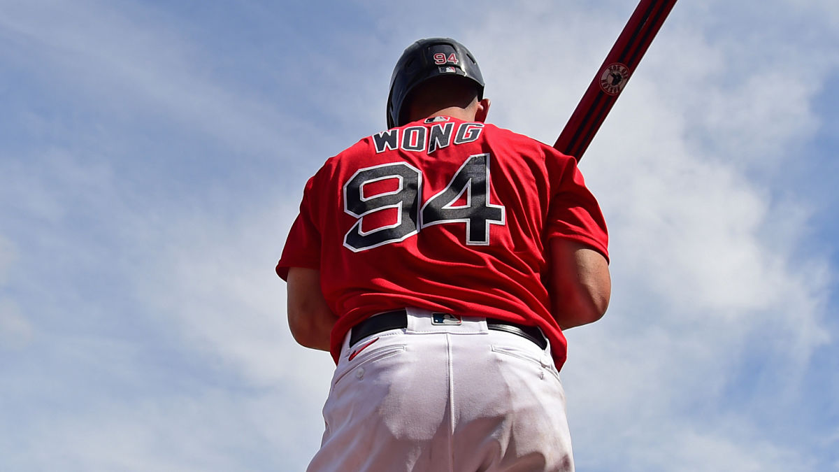 Boston Red Sox catcher Connor Wong